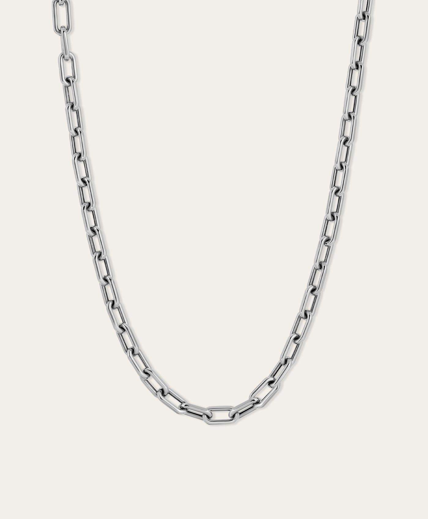5.3mm Italian Chain Link Necklace in Sterling Silver
