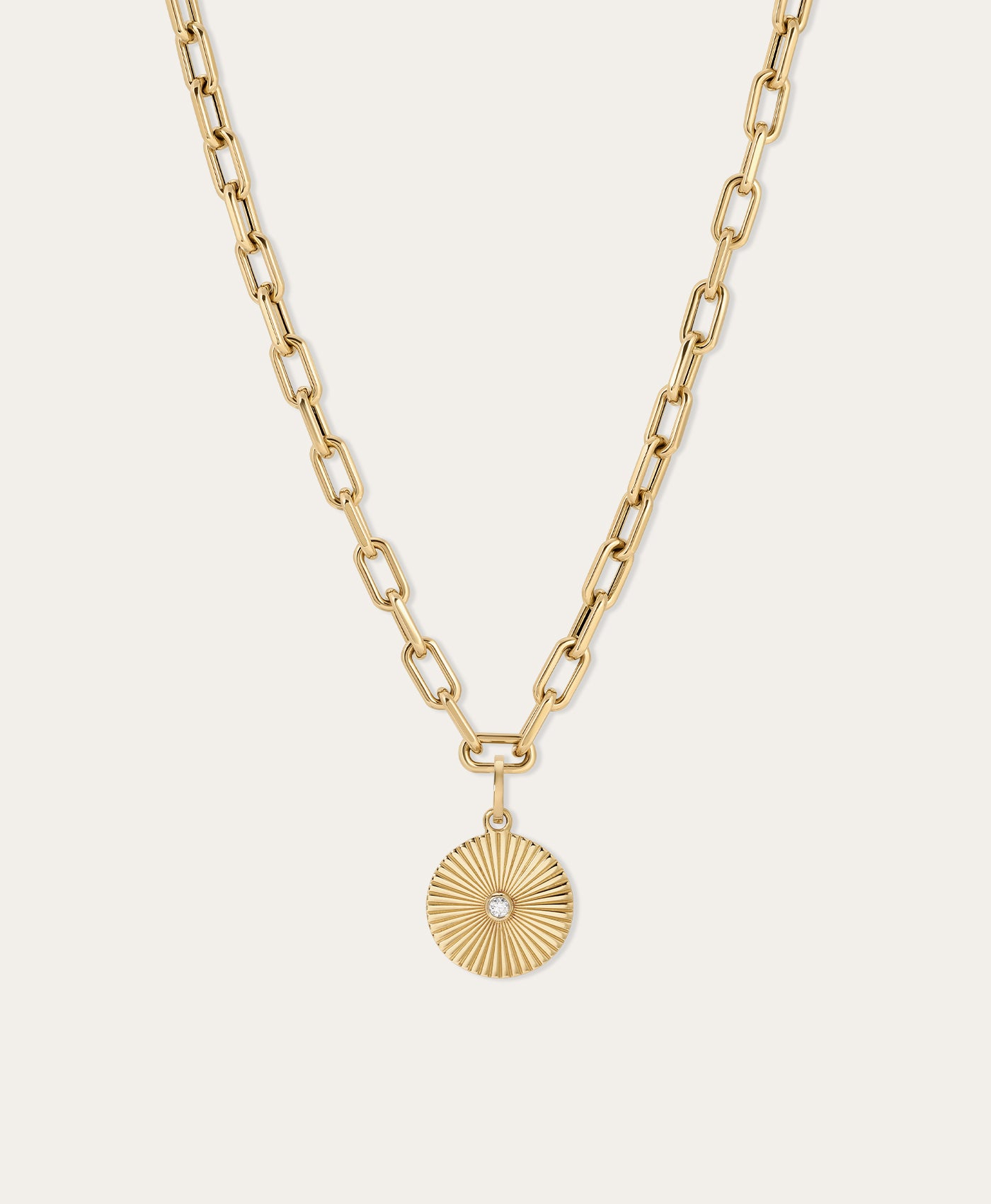 Groovy Diamond Rays Hinged Charm