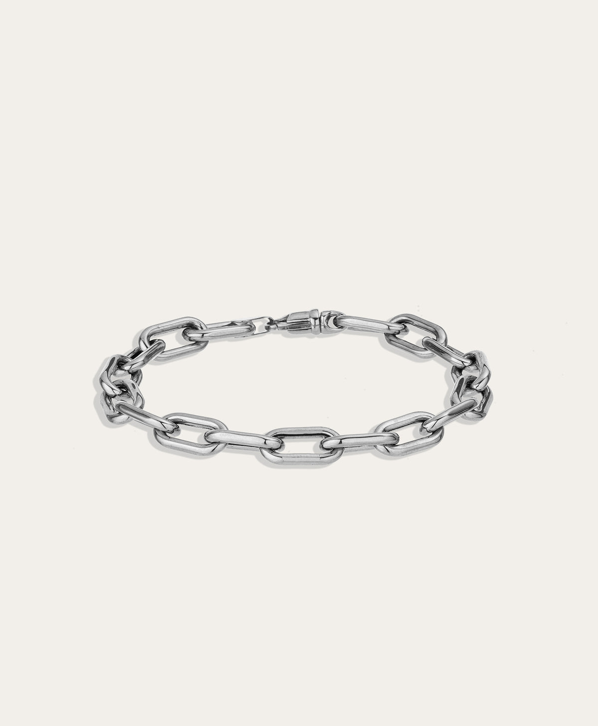 7mm Italian Chain Link Bracelet in Sterling Silver
