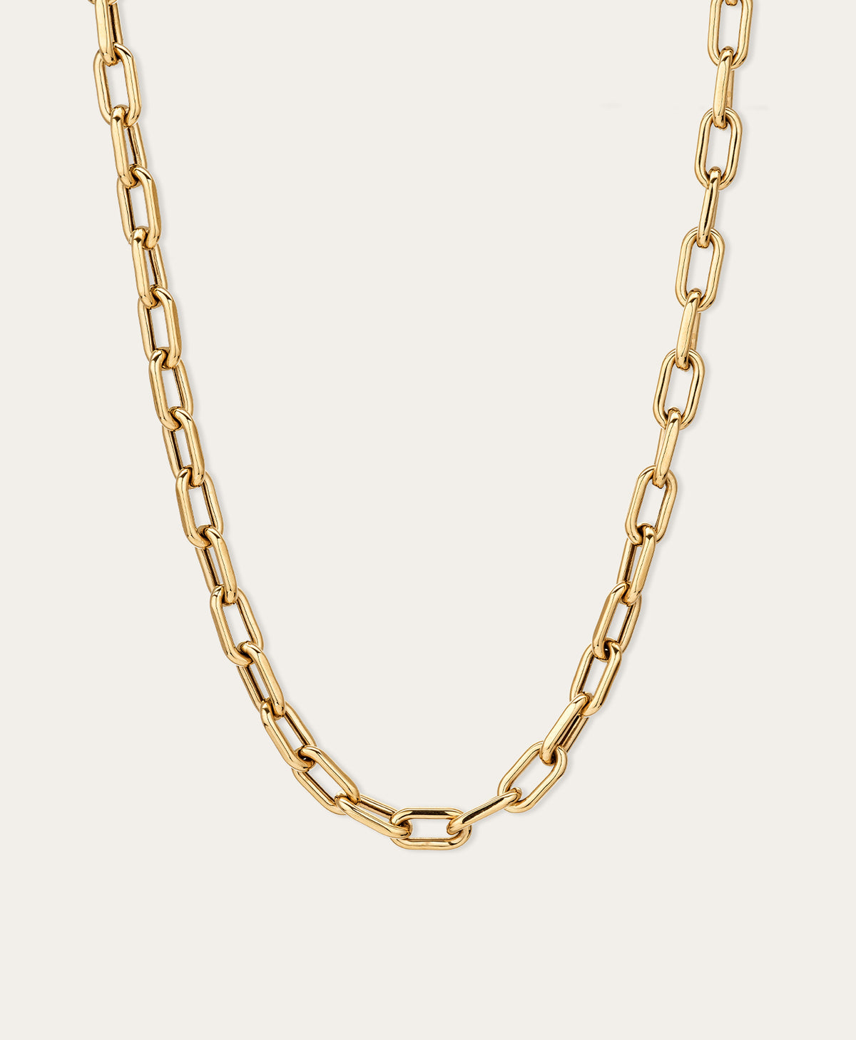 7mm Italian Chain Link Necklace