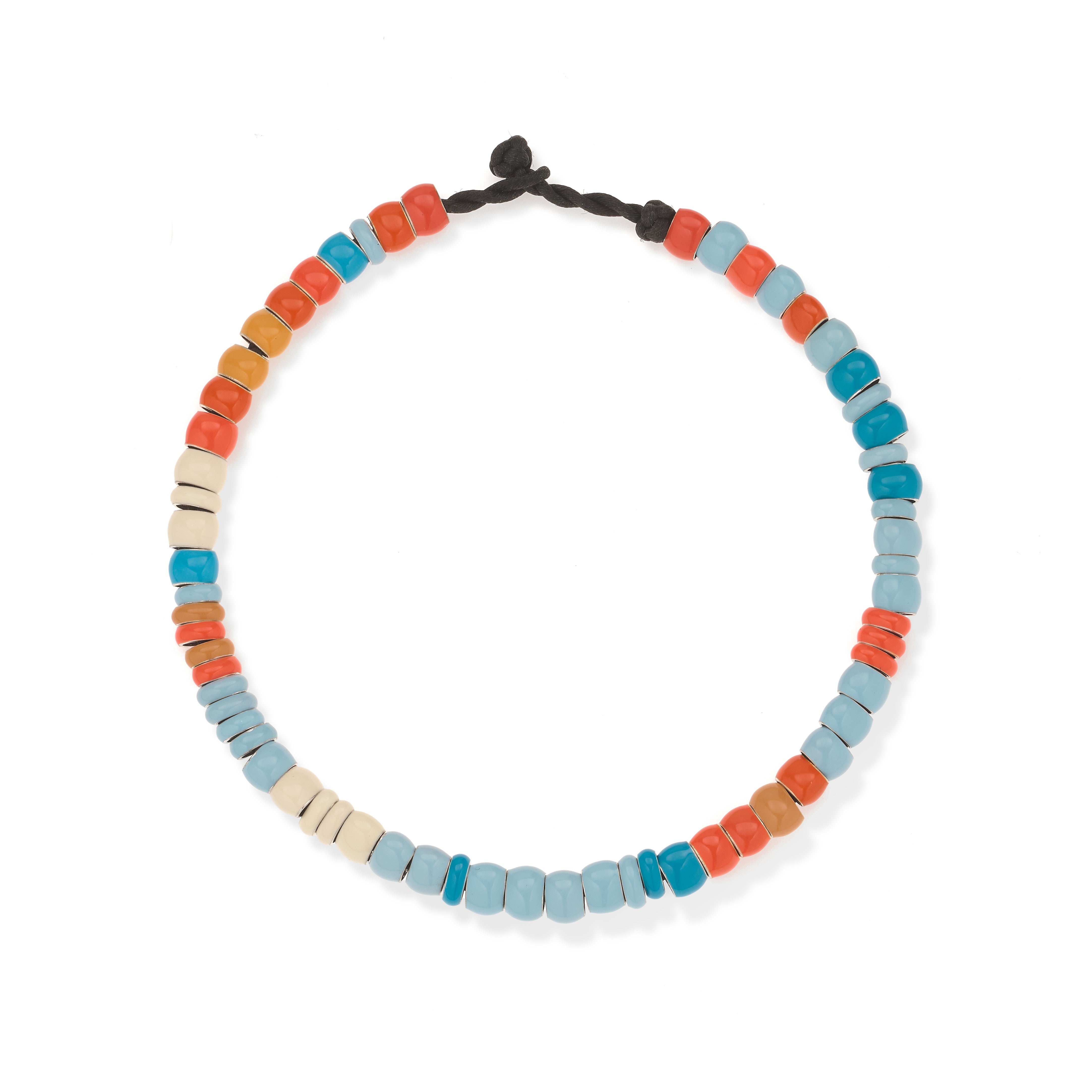 Poolside Full Enamel Mini Bead Anklet