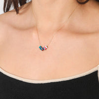 Bead Party Enamel + Pavé Sweater Weather Necklace
