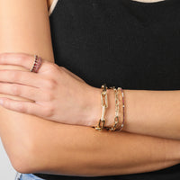 One of a Kind Bamboo Heavy Chain Bracelet