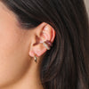 One of a Kind Gemstone + Ruby + Garnet Ear Cuff Set