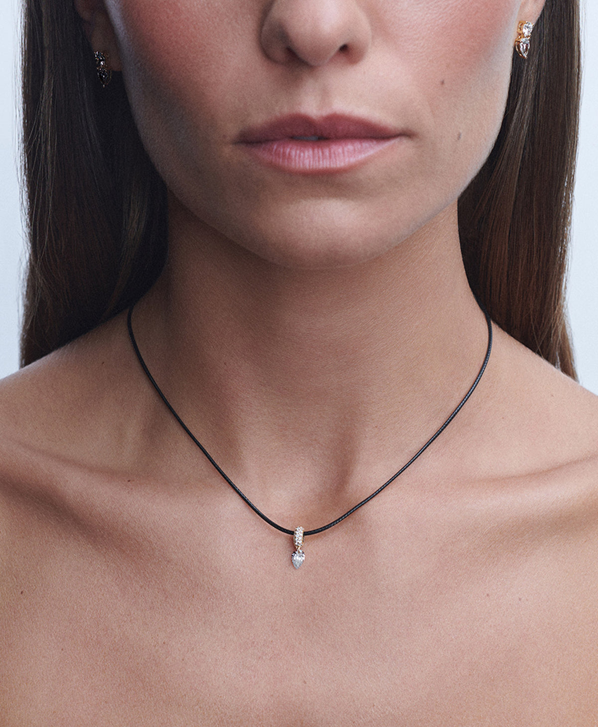 Twinkle Diamond Mini Bead Cord Necklace
