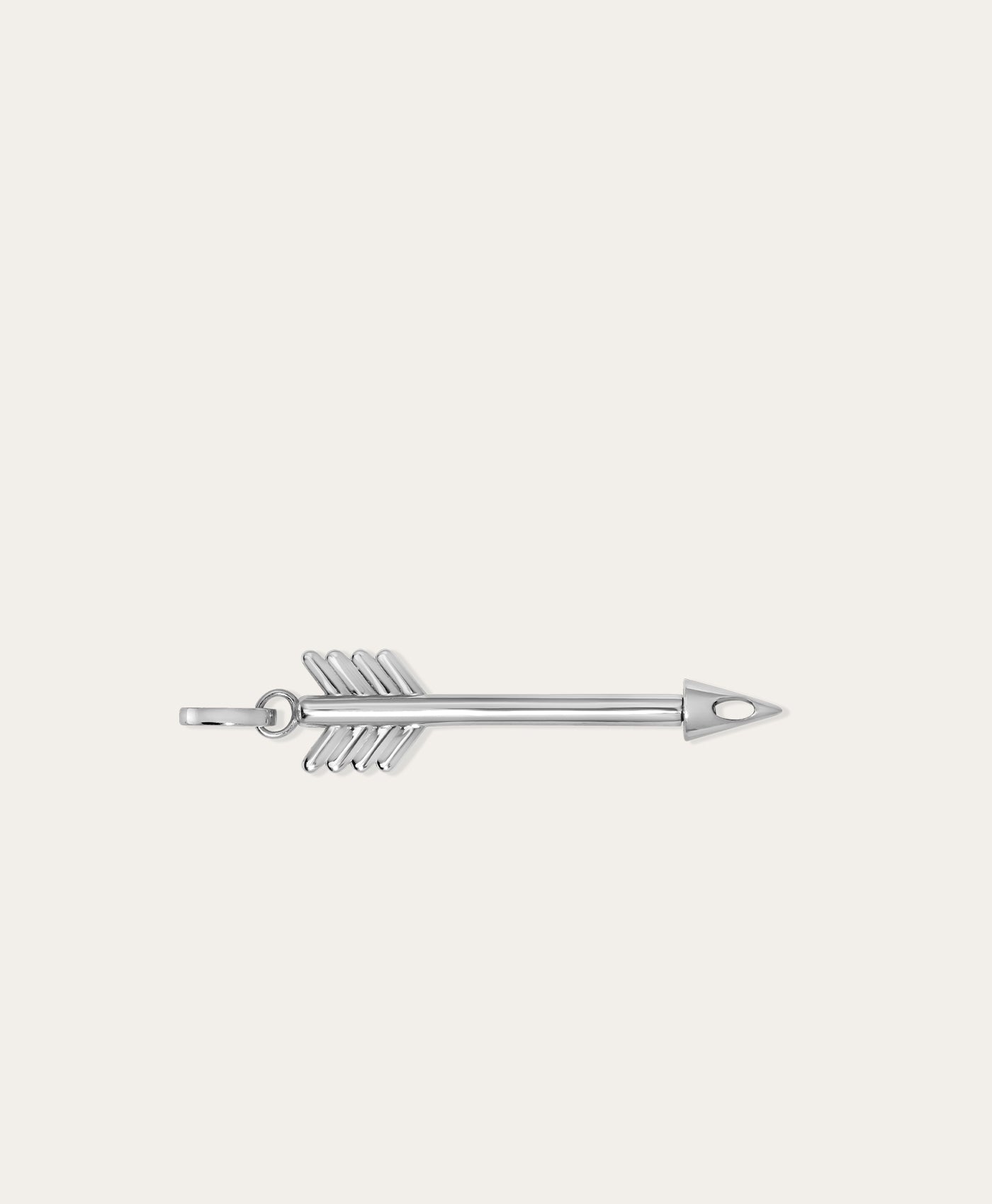 Arrow Hinged Charm in Sterling Silver for Big Beads
