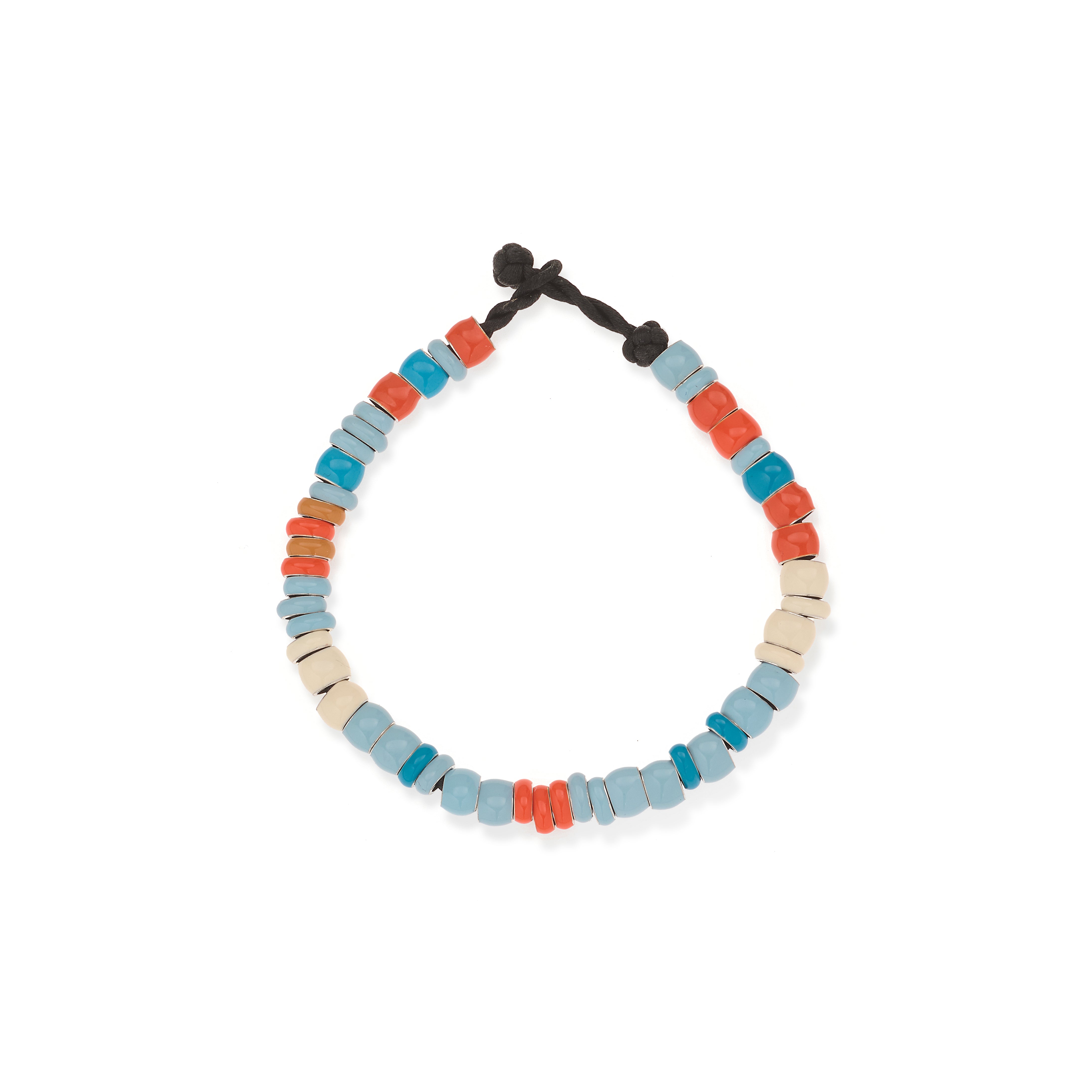 Poolside Full Enamel Mini Bead Bracelet