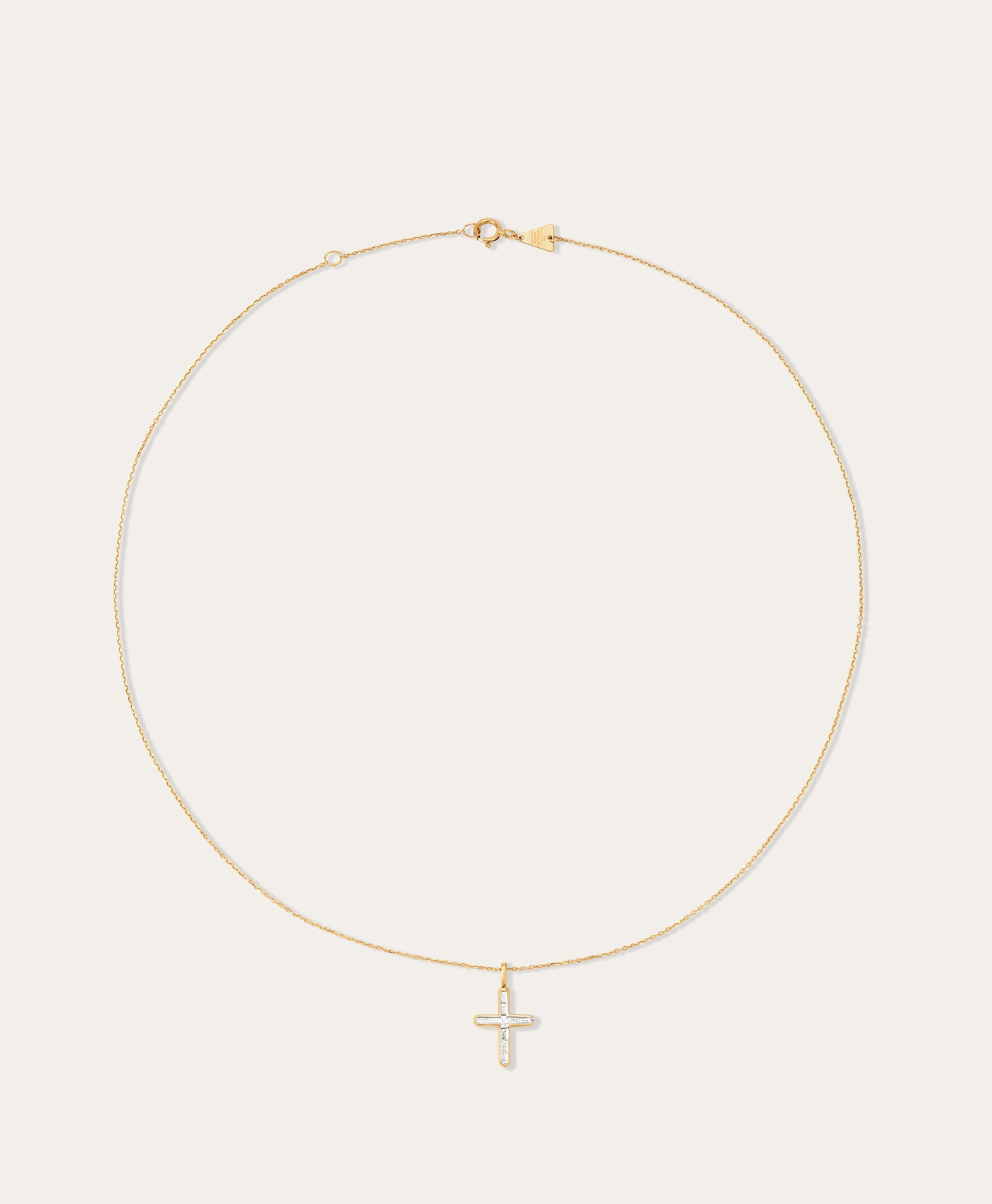 Baguette Cross Necklace