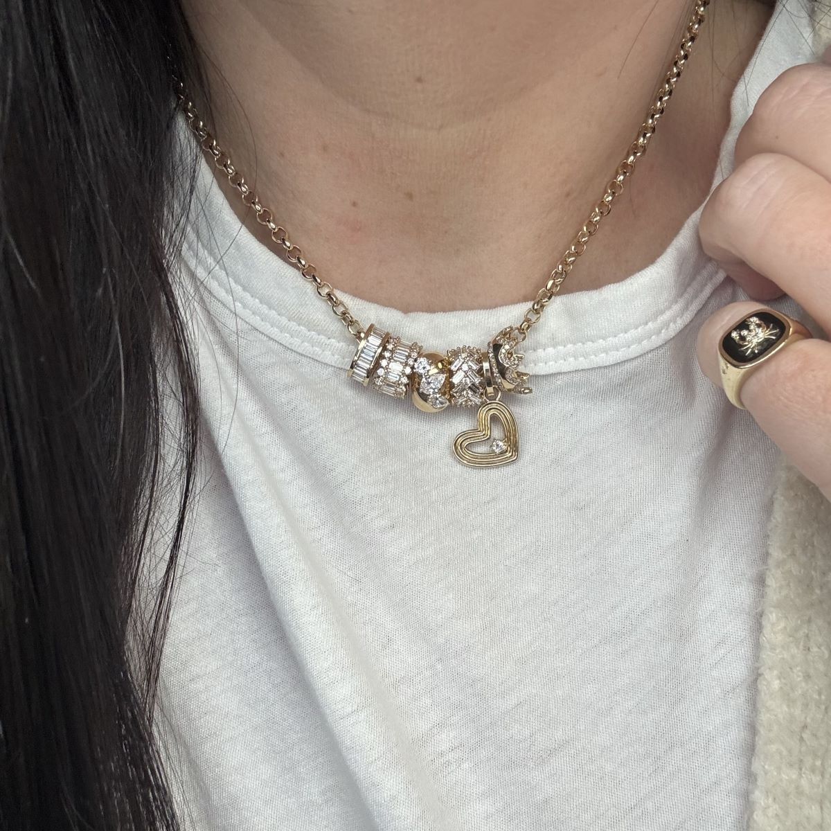 Big Bead + Charm Groovy Party Necklace