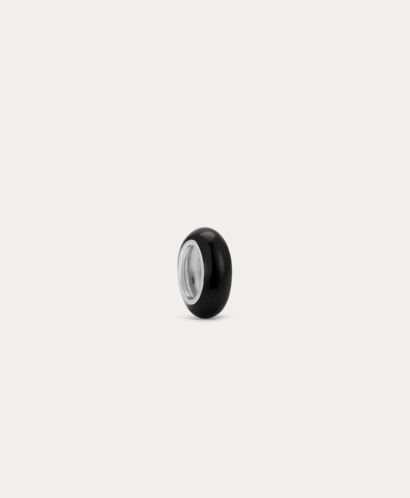 Black Enamel Big Bead