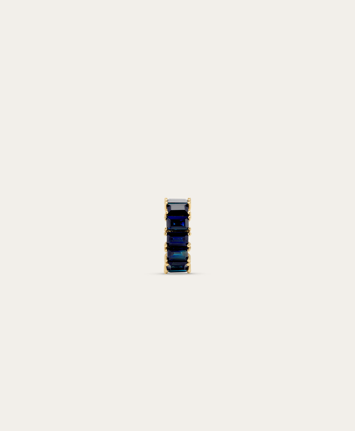 Blue Sapphire Baguette Big Bead