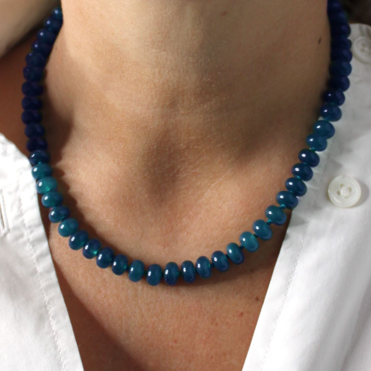 True Blue Gemstone Necklace