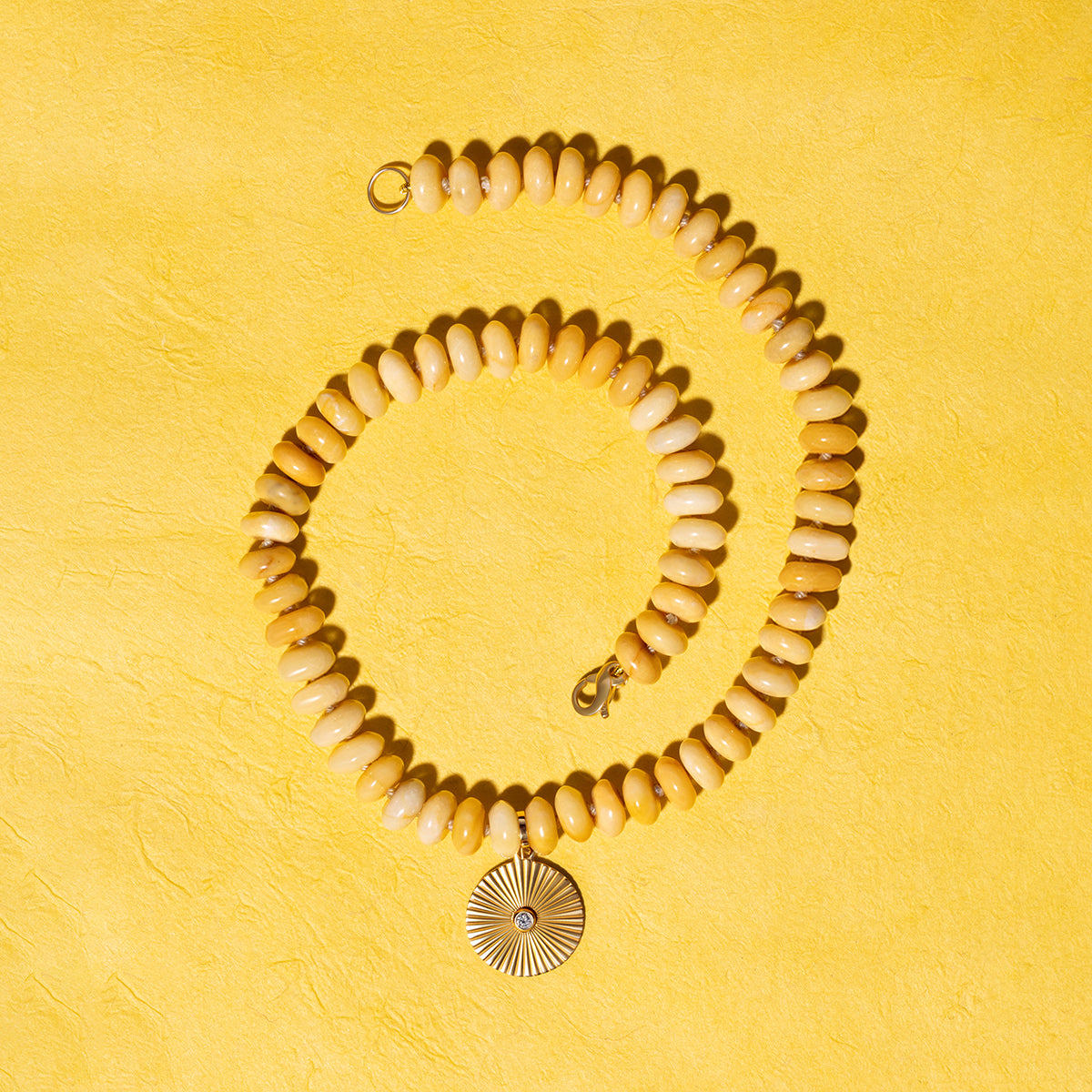 Butter Yellow Gemstone Necklace