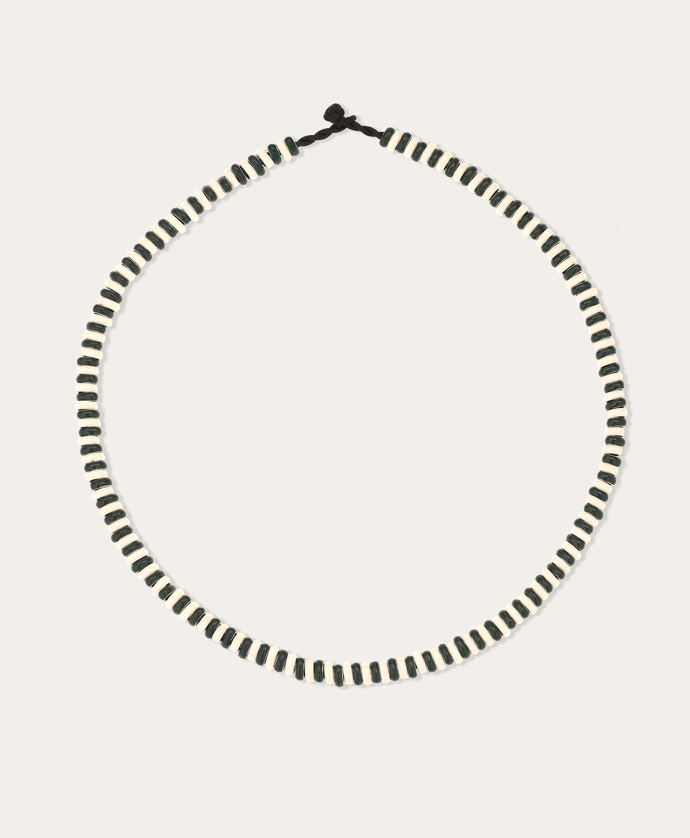 Cabana Stripes Full Enamel Mini Bead Necklace