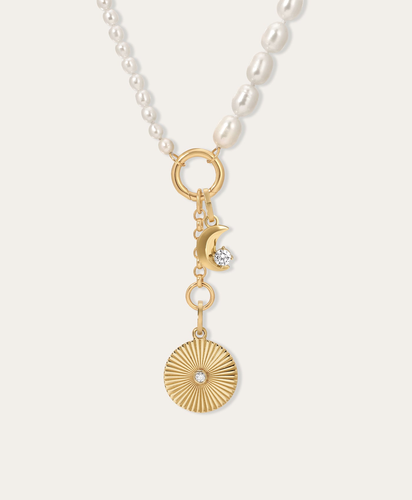 Celestial Diamond Charm Necklace