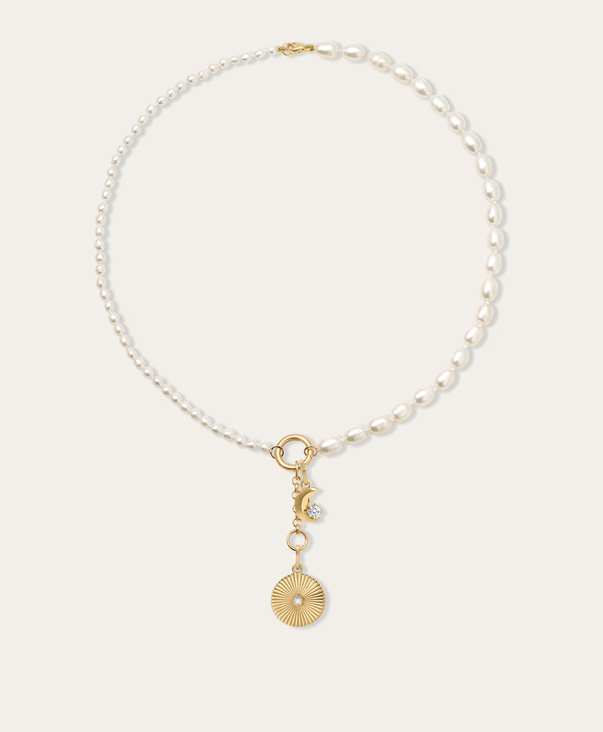 Celestial Diamond Charm Necklace