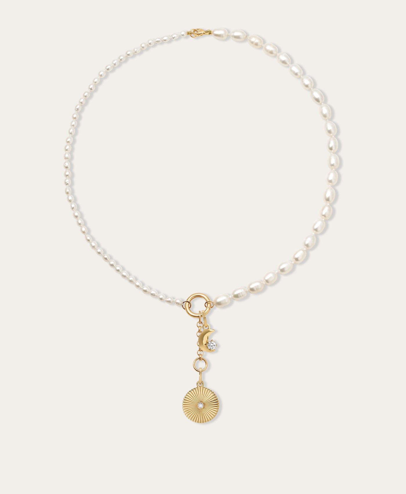 Celestial Diamond Charm Necklace