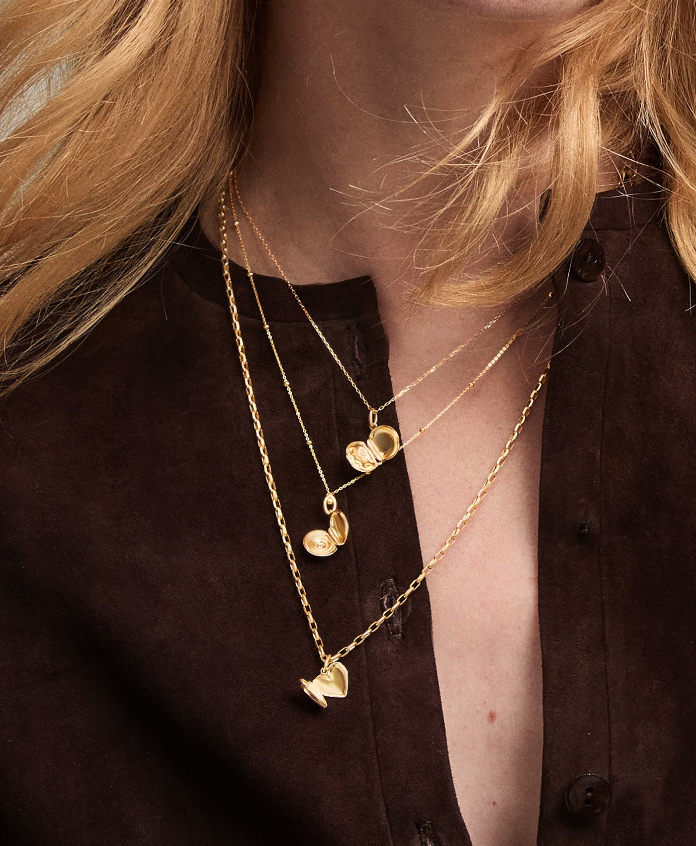 Celestial Diamond Locket Mini Charm in Sterling Silver