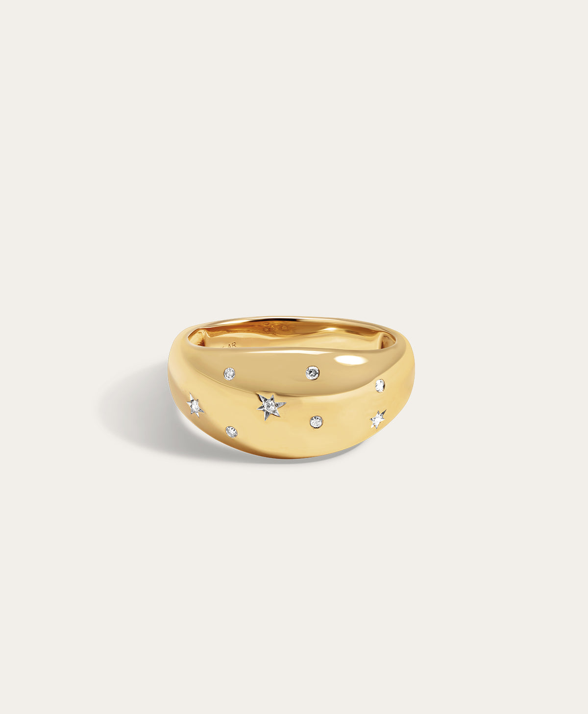 Celestial Diamonds Large Half Dome Ring
