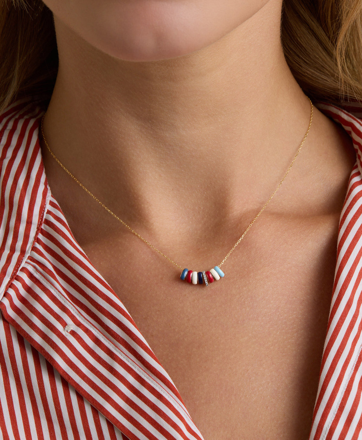 Stars and Stripes Diamond Rager Necklace