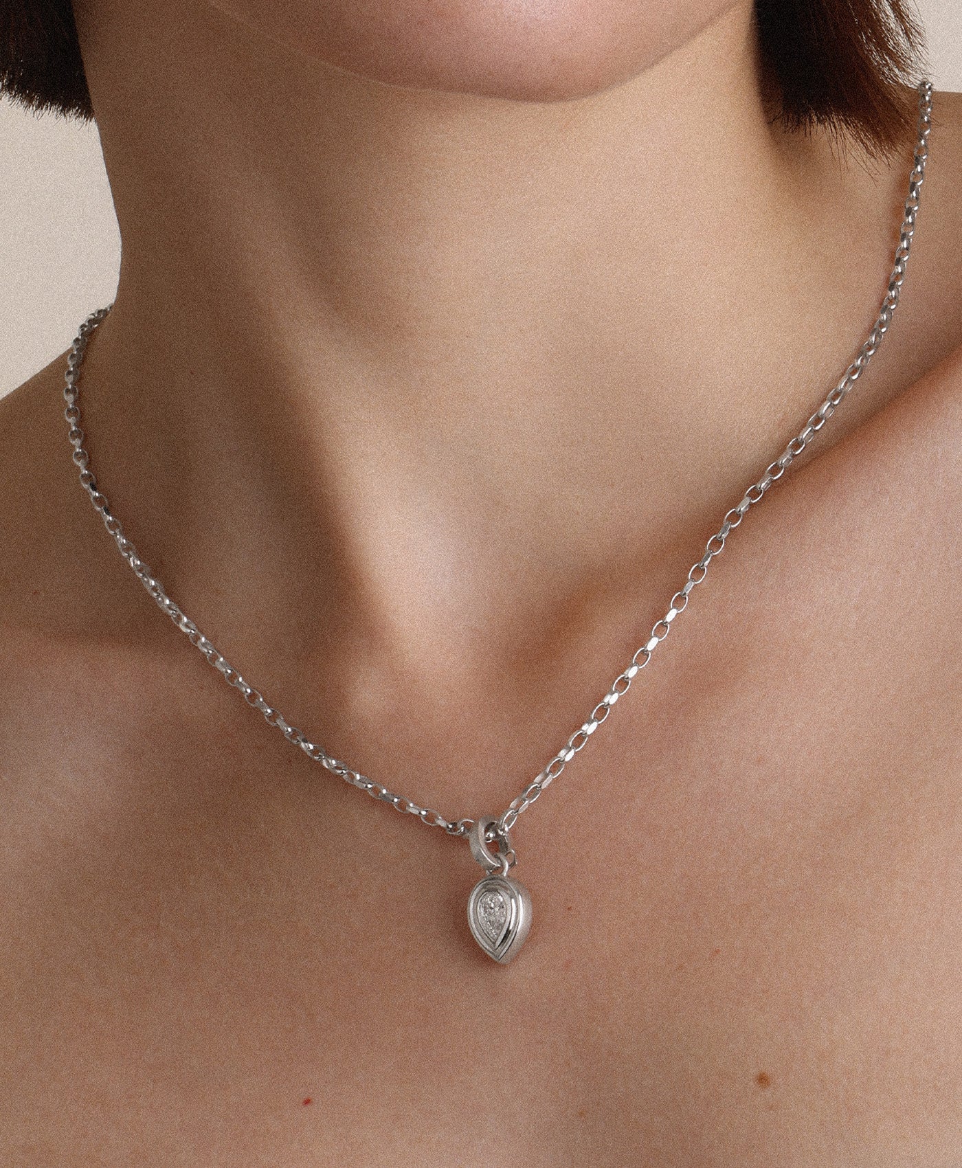 Choose Your Groovy Charm 2mm Italian Chain Necklace in Sterling Silver