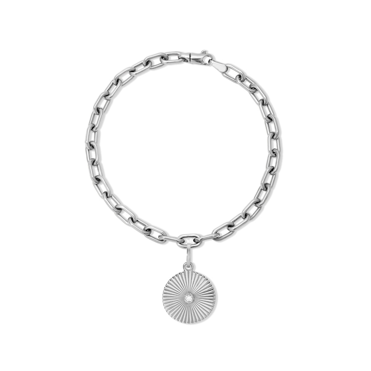 Choose Your Talisman Charm Bracelet on 4mm Italian Chain in Sterling Silver