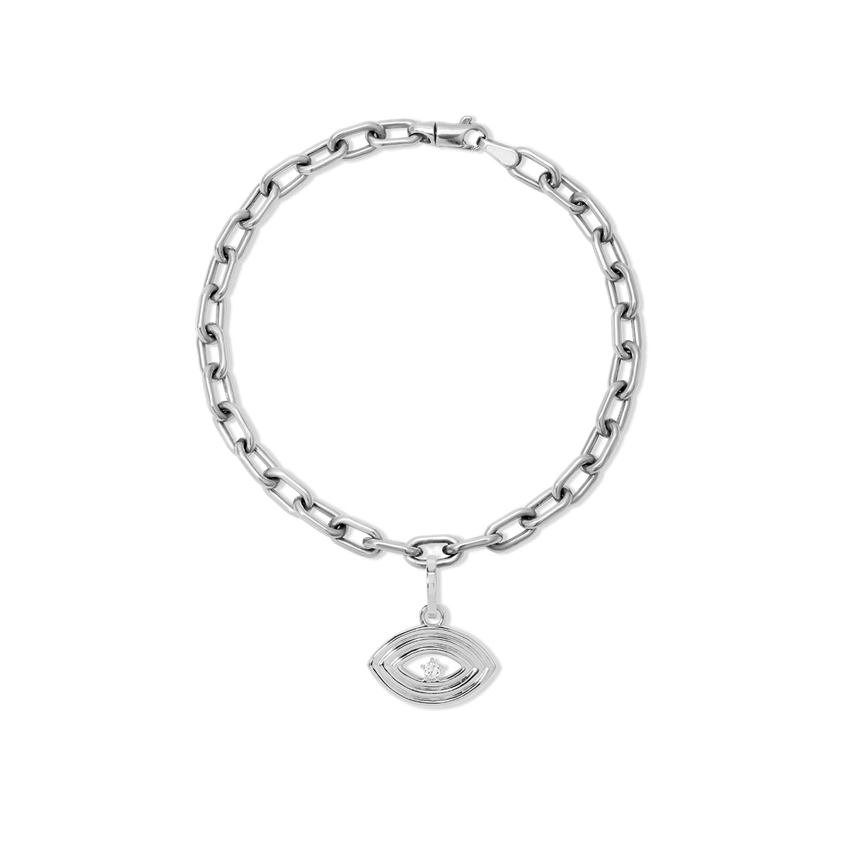 Choose Your Talisman Charm Bracelet on 4mm Italian Chain in Sterling Silver