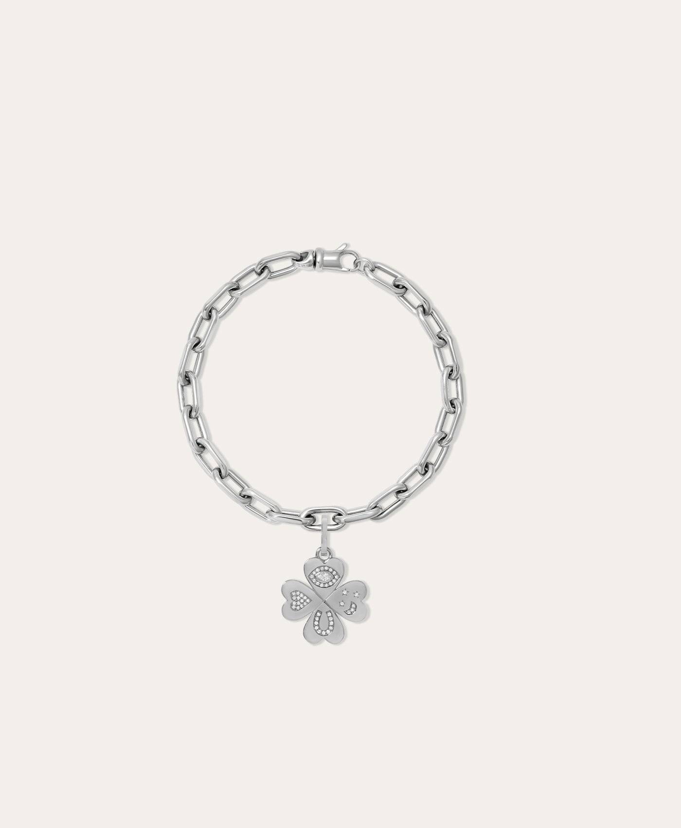 Choose Your Talisman Charm Bracelet on 5.3mm Italian Chain in Sterling Silver
