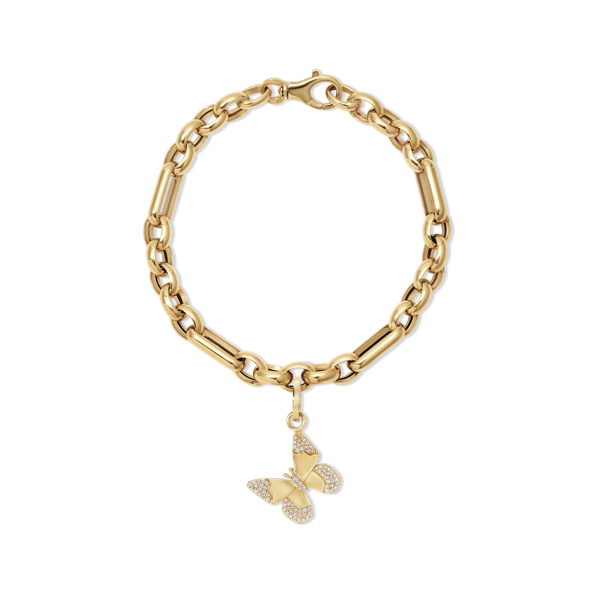 Choose Your Talisman Charm Bracelet on Mixed Rolo
