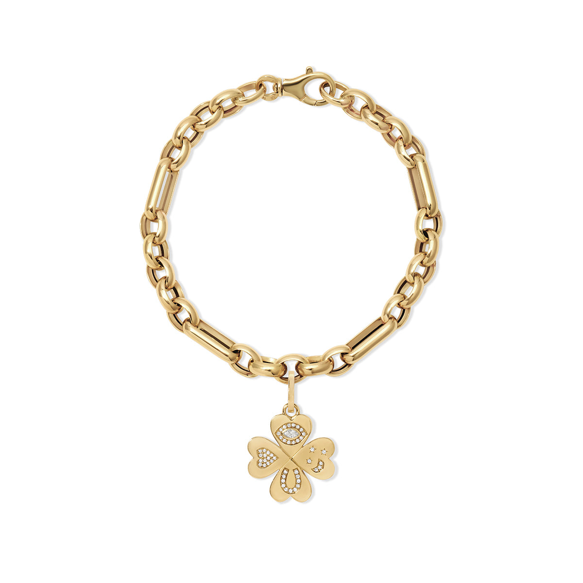 Choose Your Talisman Charm Bracelet on Mixed Rolo
