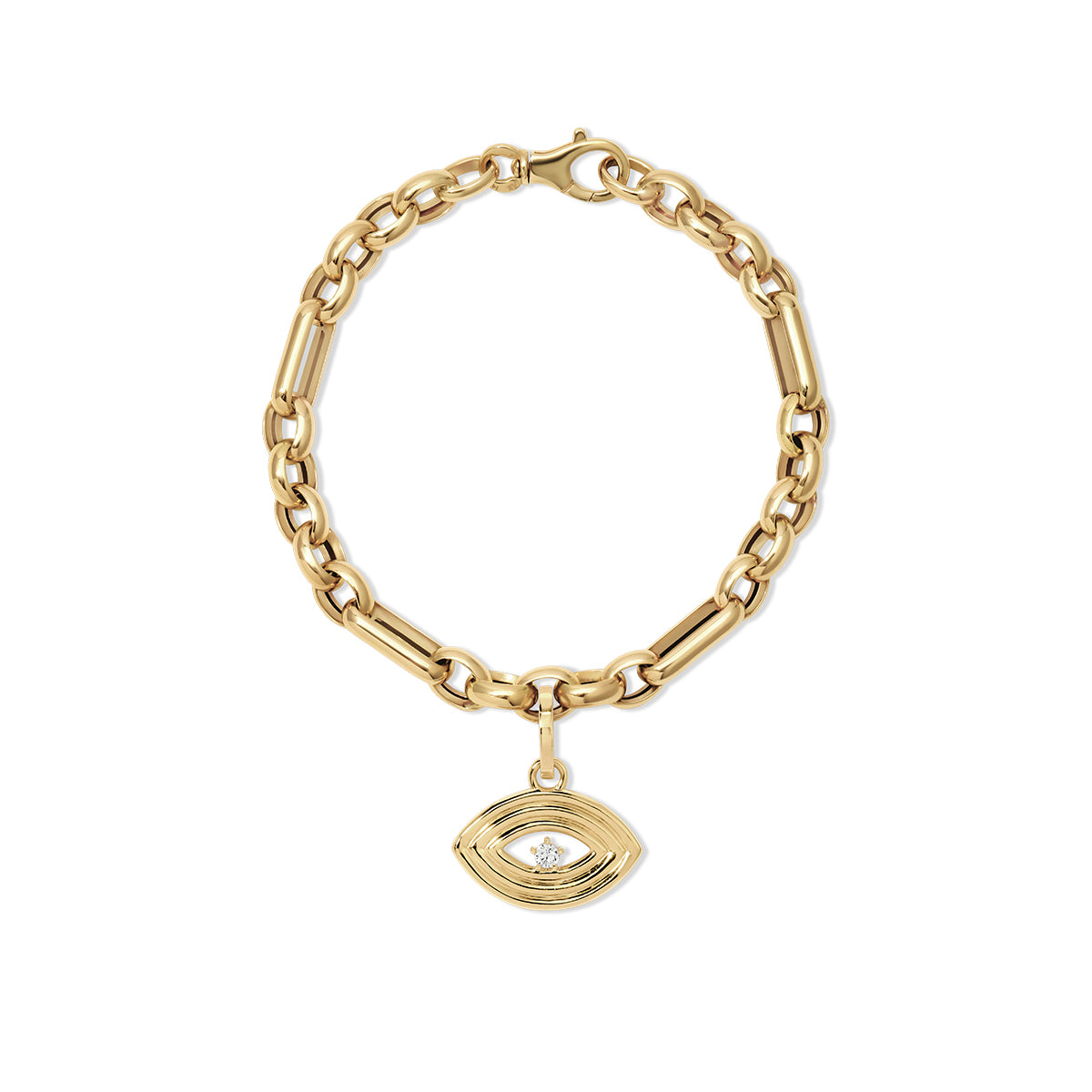 Choose Your Talisman Charm Bracelet on Mixed Rolo