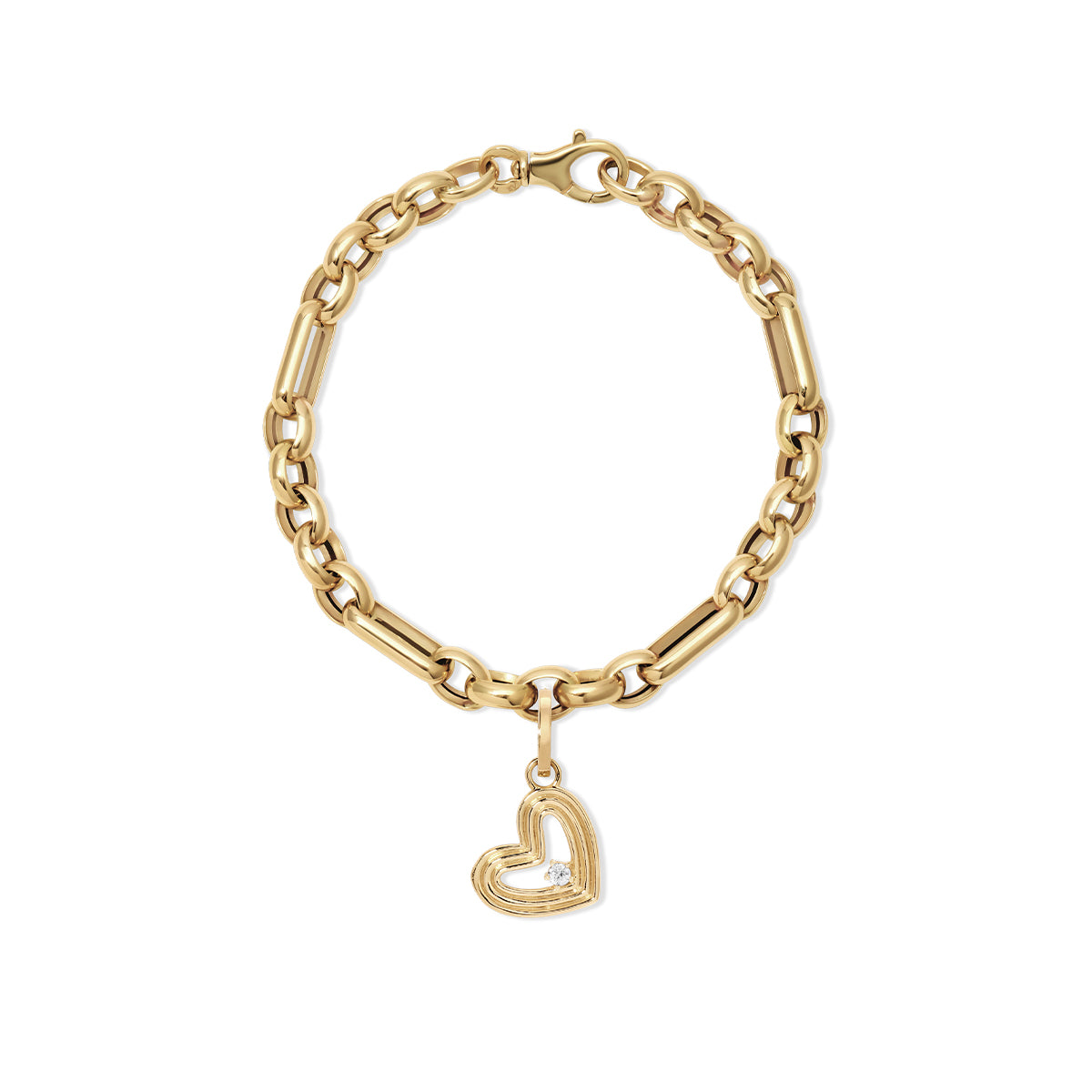 Choose Your Talisman Charm Bracelet on Mixed Rolo