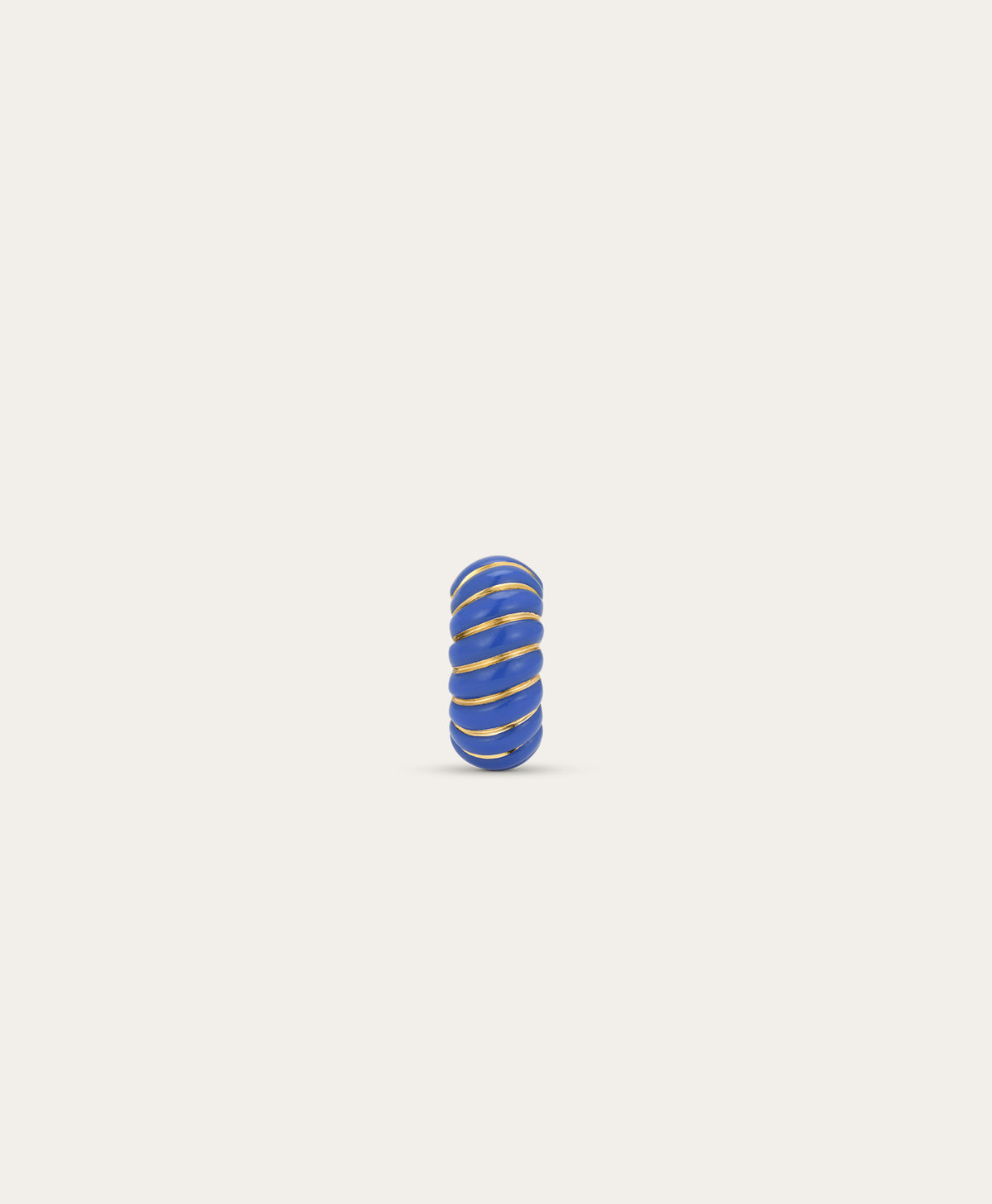 Cobalt Ceramic Wave Big Bead