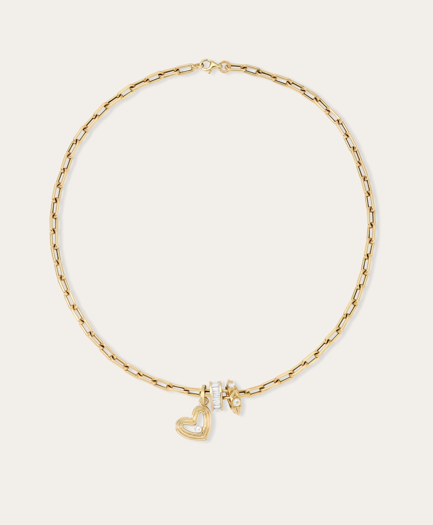 Crawford Groovy Heart Luxe Big Bead Necklace