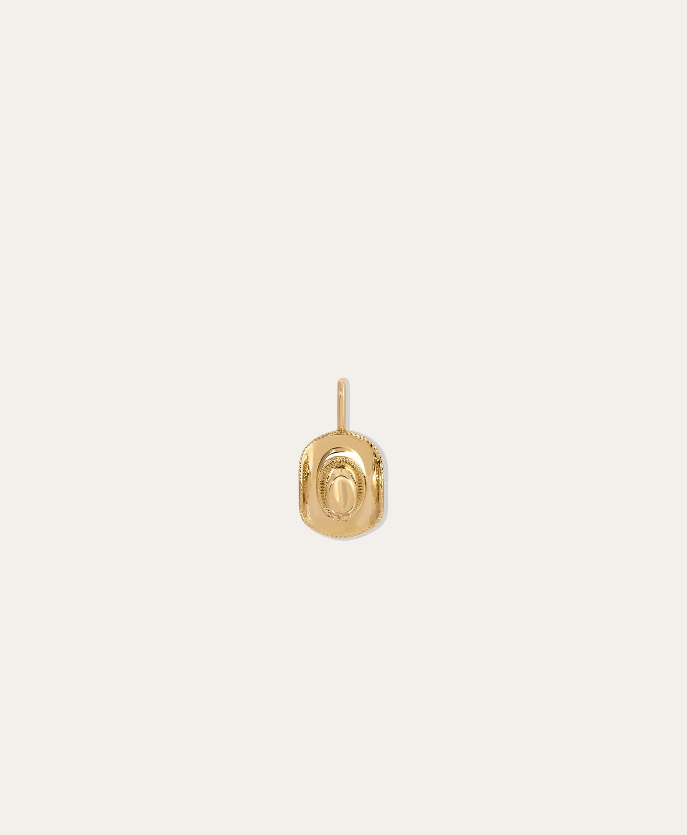 Diamond Cowgirl Hat Mini Charm