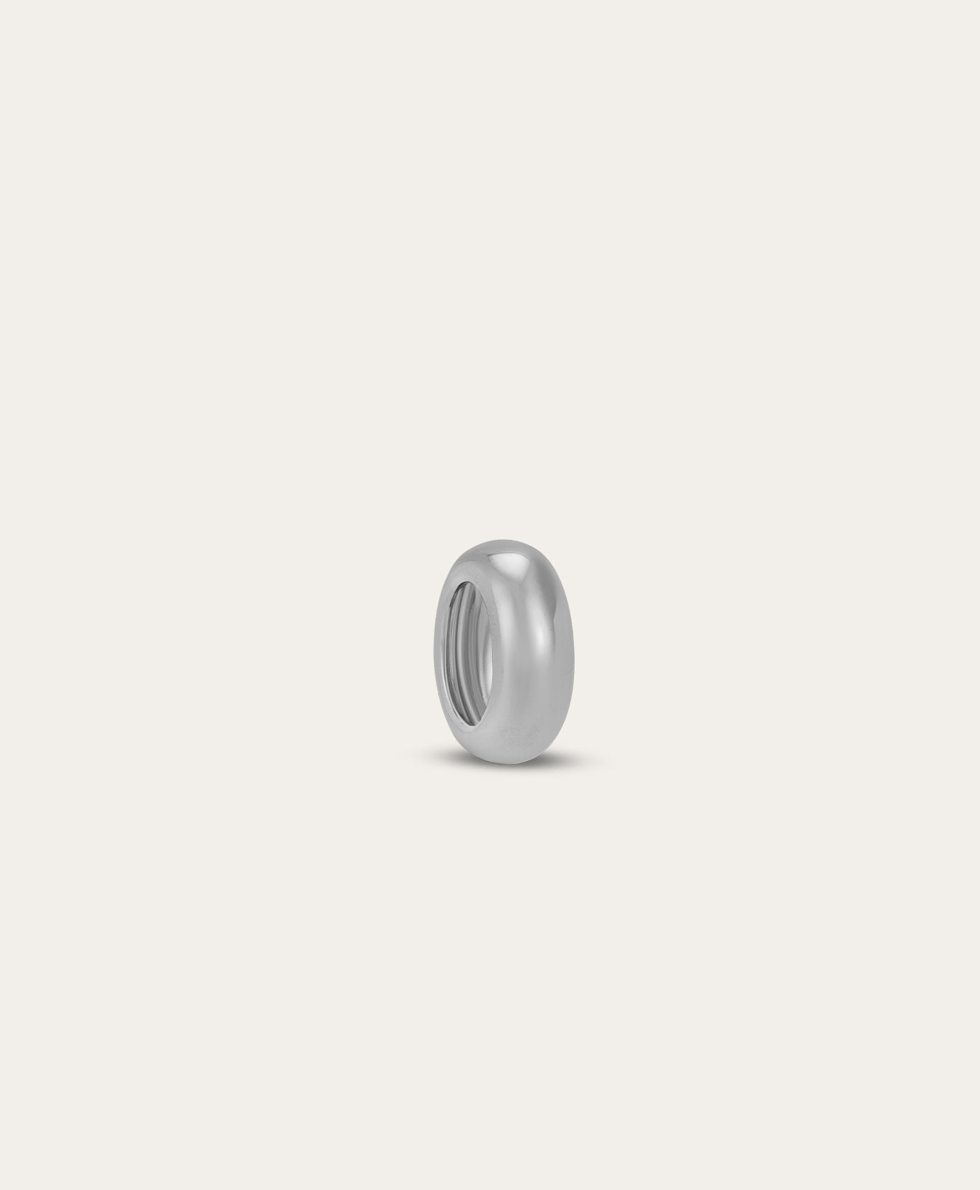 Sterling Silver Engravable Spacer Big Bead | Adina Reyter
