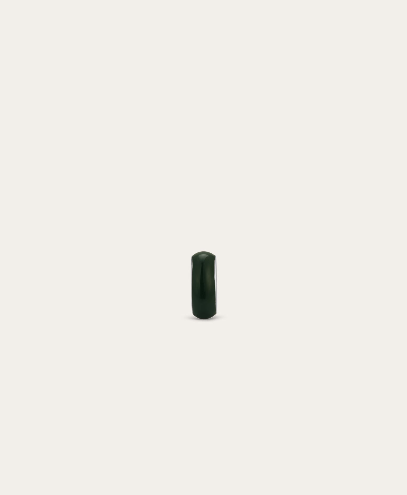 Forest Green Enamel Mini Bead