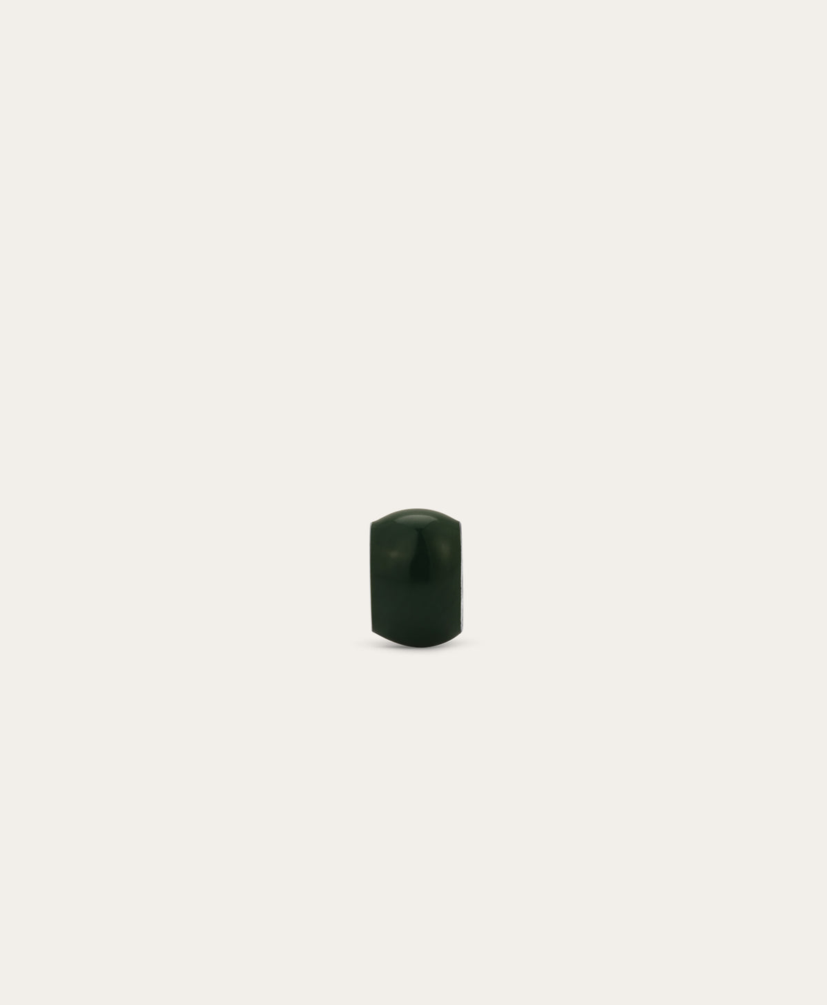 Wide Forest Green Enamel Mini Bead