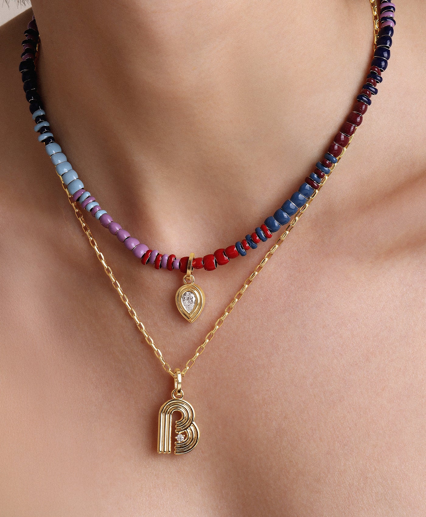 French Kiss Mini Bead Necklace | Adina Reyter