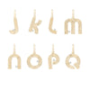 5.3mm Groovy Mixed Metal Italian Chain Initial Necklace