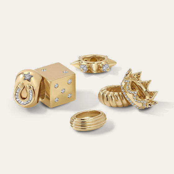 Gold Big Beads