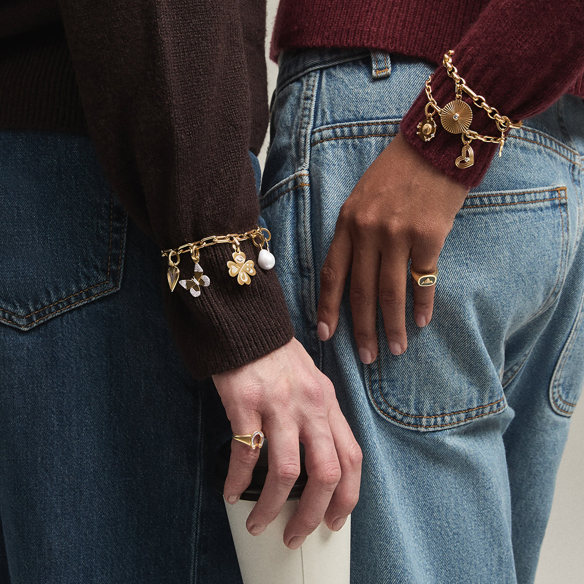 Choose Your Talisman Charm Bracelet on Mixed Rolo
