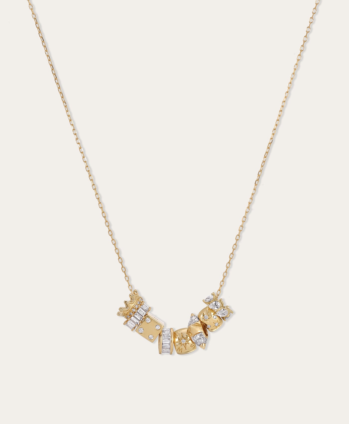 Grace Diamond Rager Mini Bead Necklace