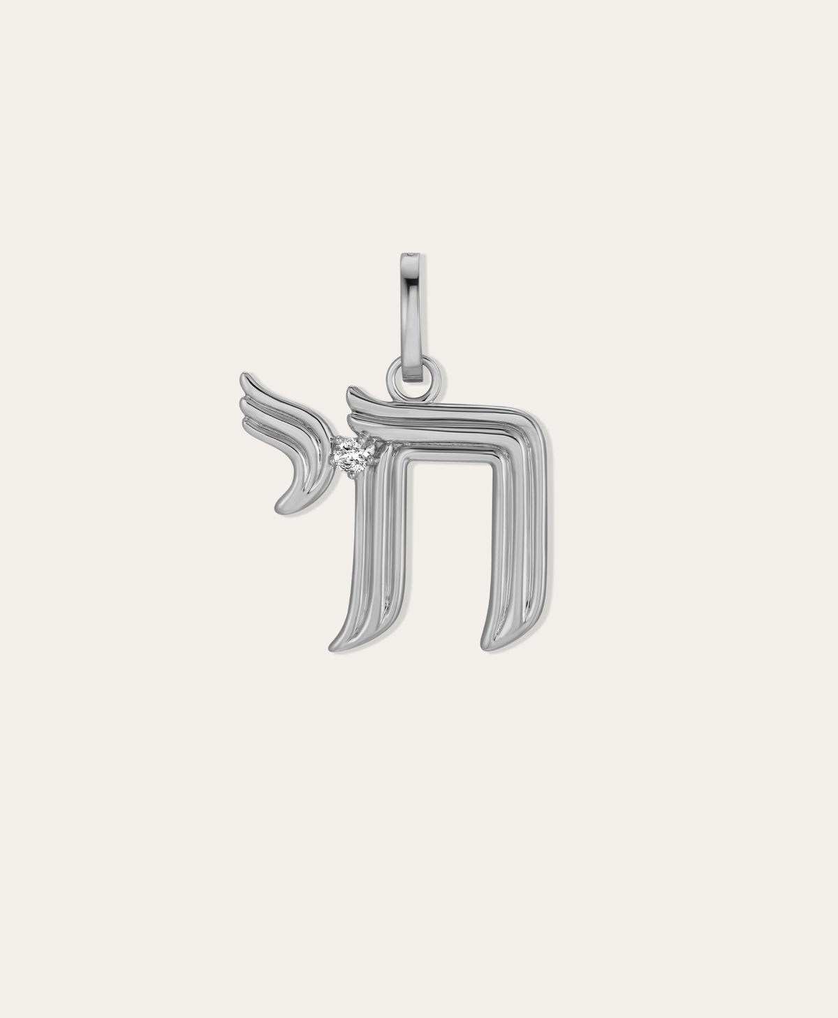 Groovy Diamond Chai Hinged Charm