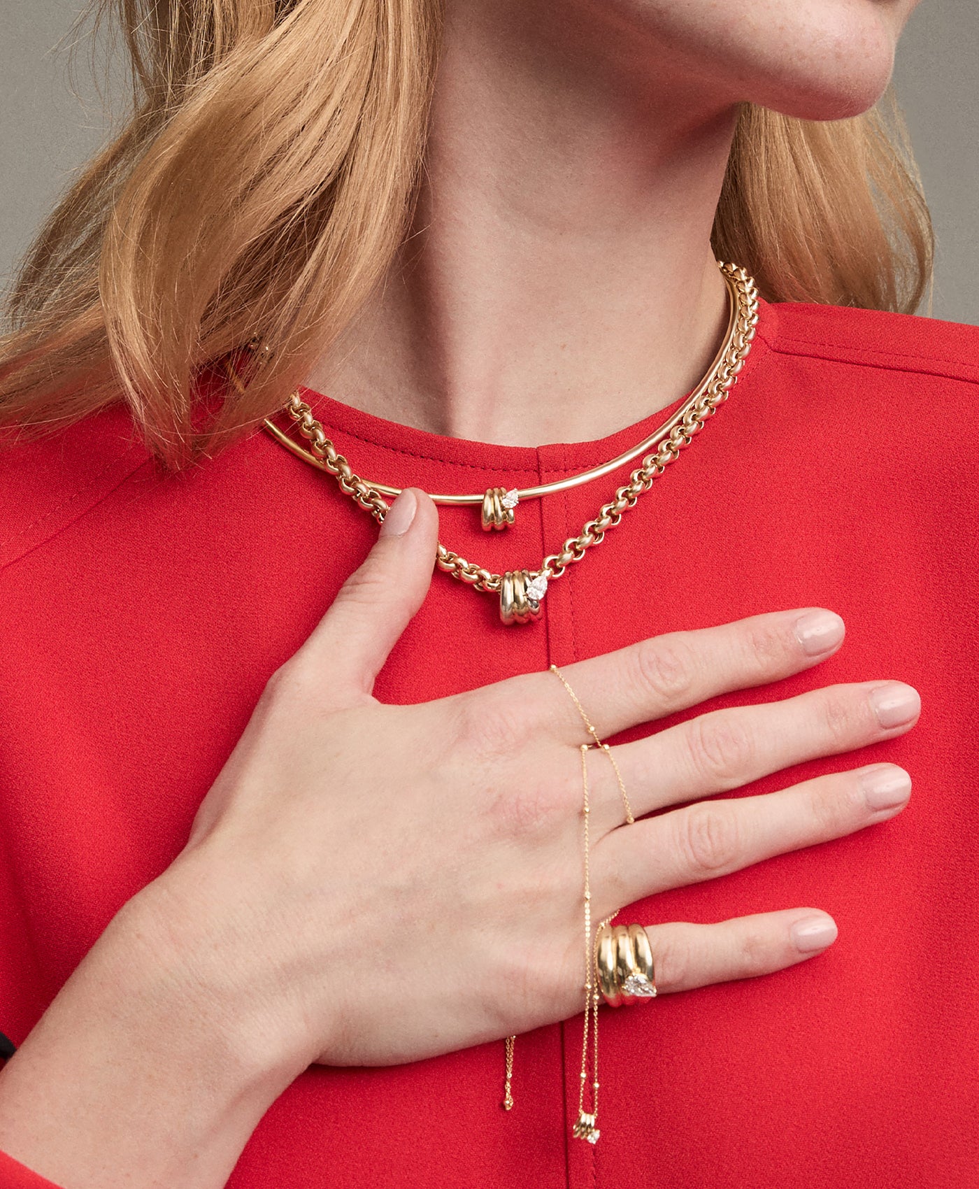 Groovy Diamond Era XL Big Bead Necklace