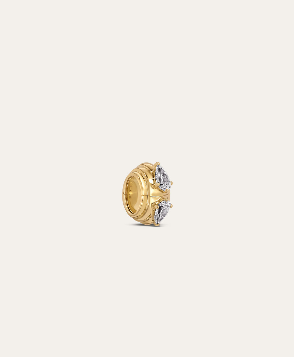 Groovy Diamond Diamond Hidden Message Big Bead - Lab Grown