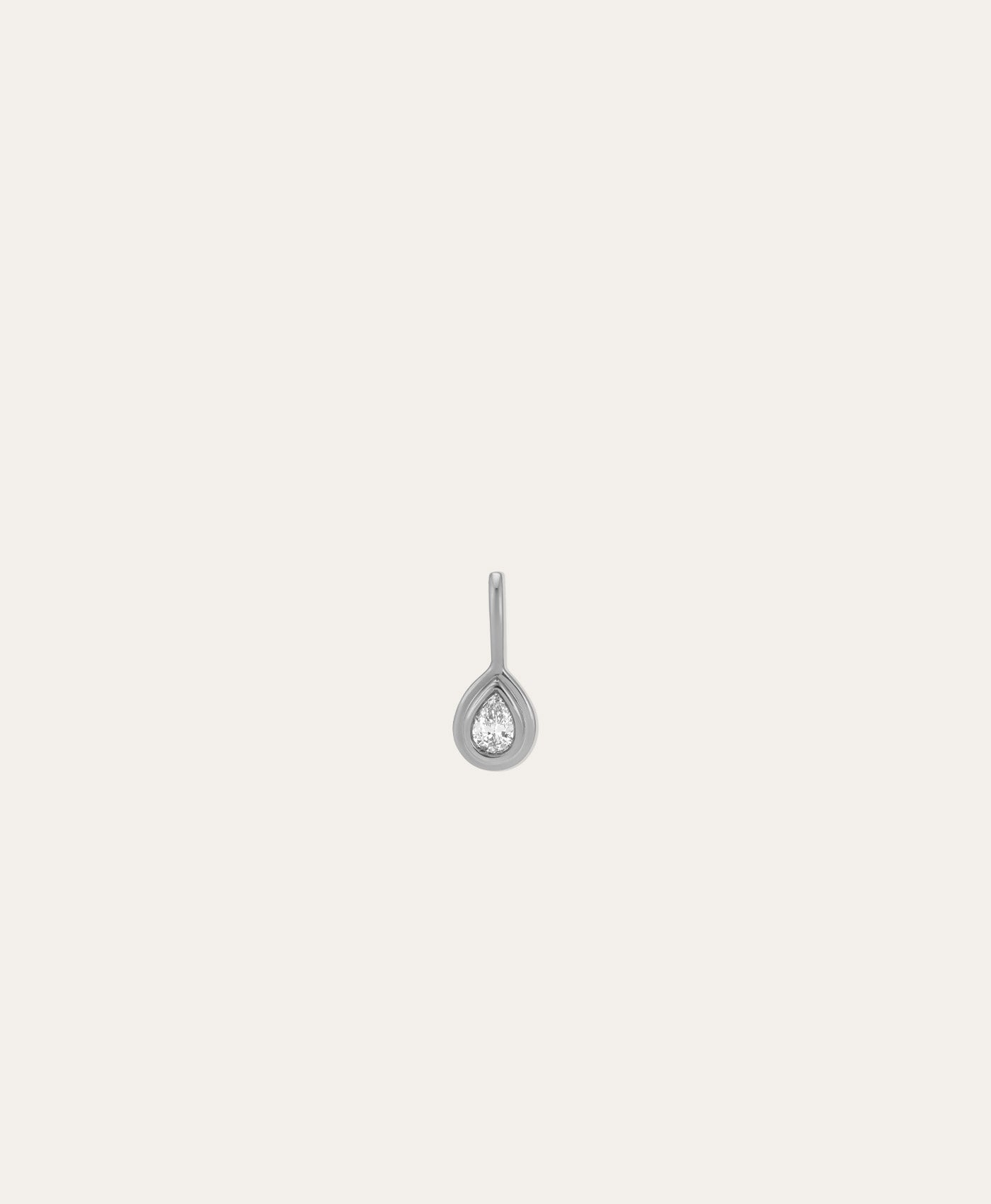 Groovy Diamond Teardrop Mini Charm