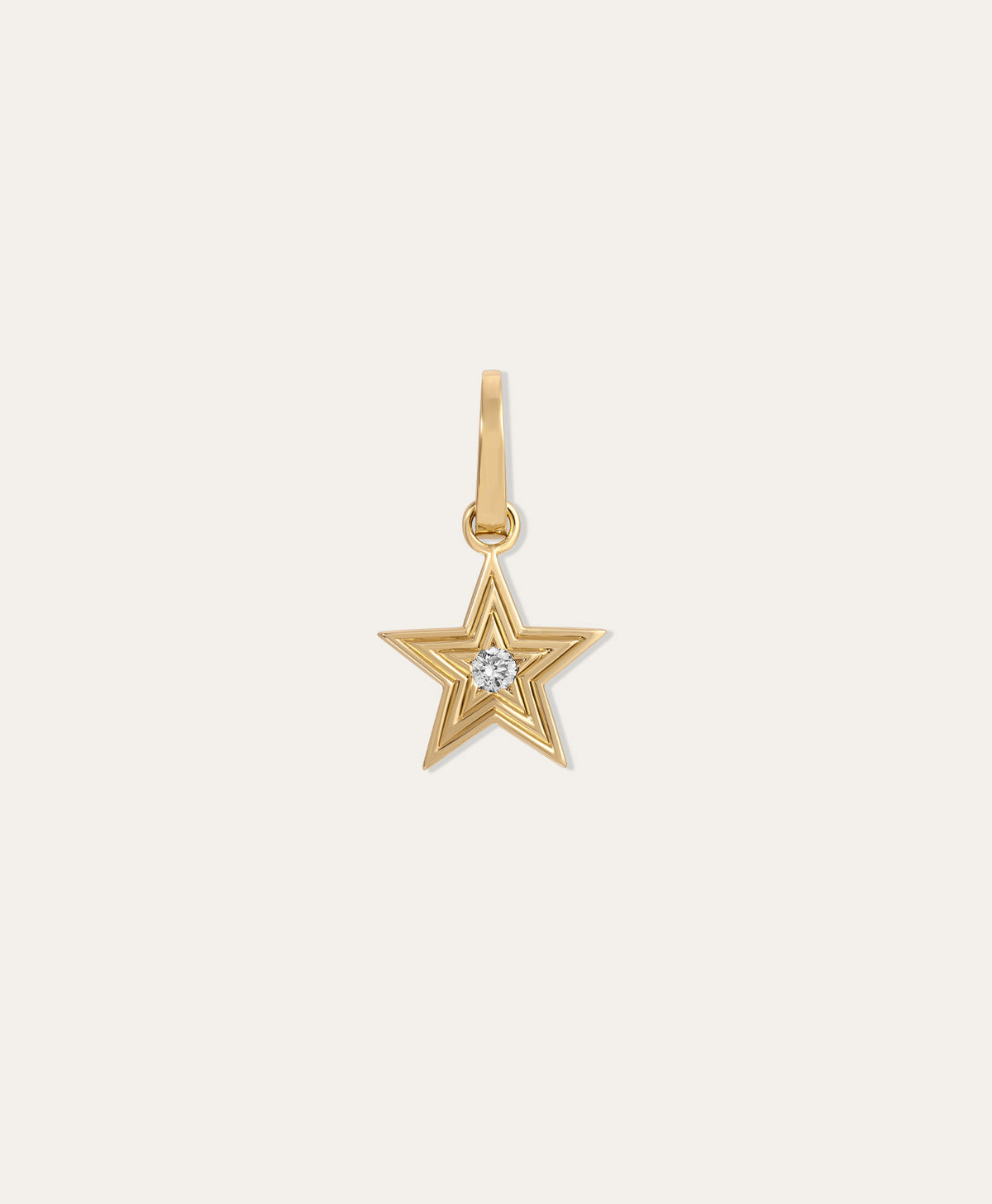 Groovy Diamond Western Star Hinged Charm