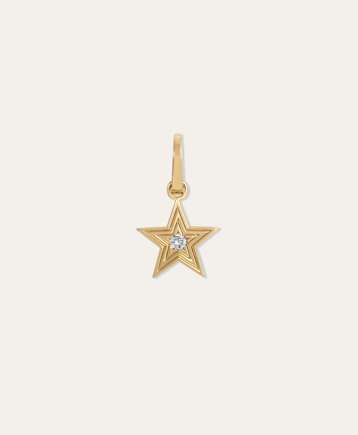 Groovy Diamond Western Star Hinged Charm
