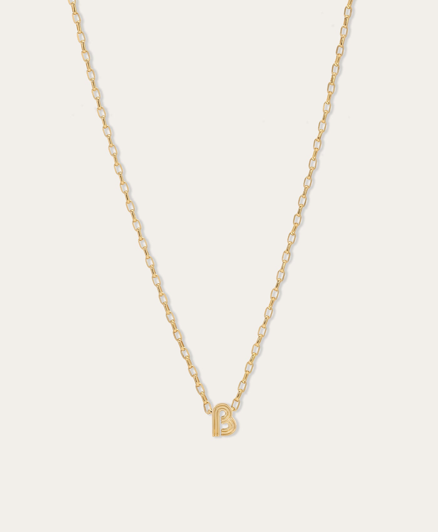 Groovy Initial Midi Bead Necklace